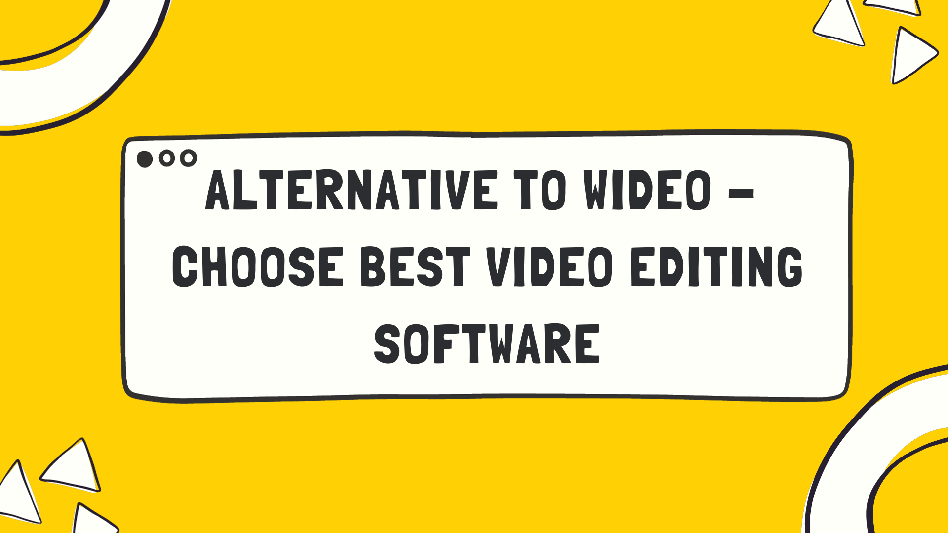 video editing software
