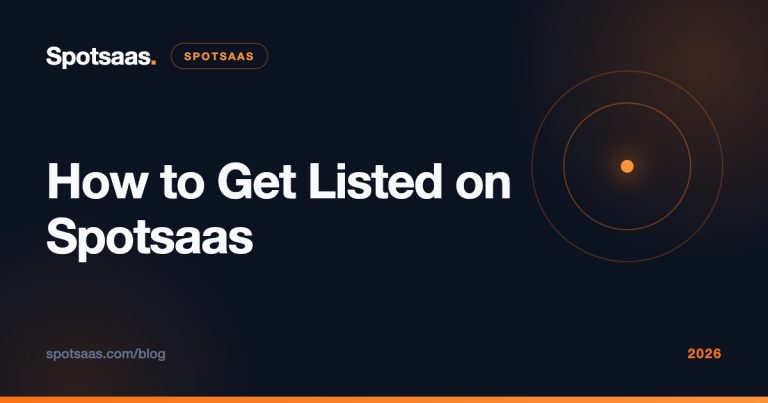 how to get listed on spotsaas